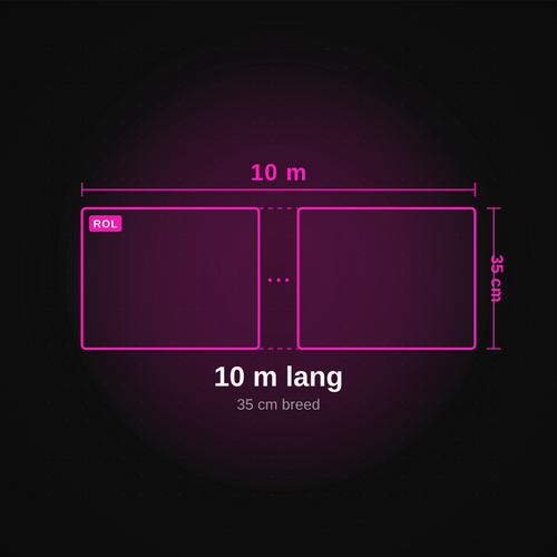 DTF gang sheet 35 cm bij 10 meter — bulk formaat