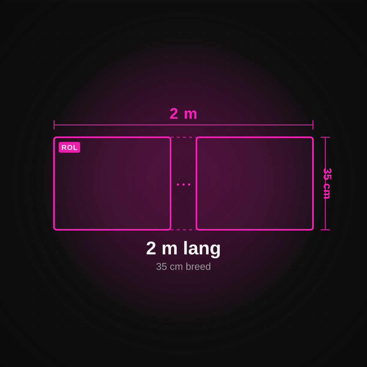DTF gang sheet 35 cm bij 2 meter