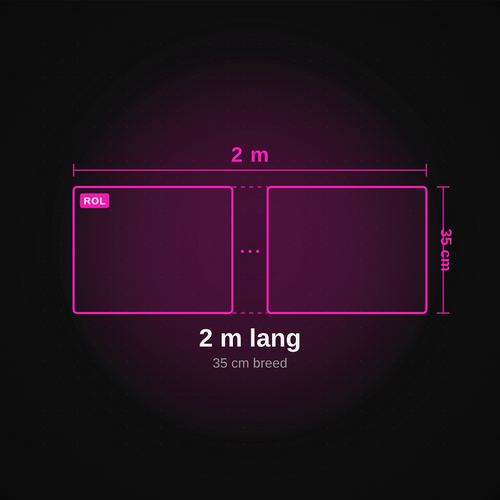 DTF gang sheet 35 cm bij 2 meter