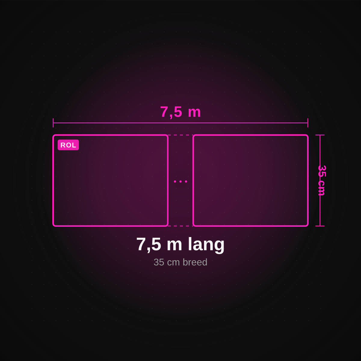 DTF gang sheet 35 cm bij 7,5 meter